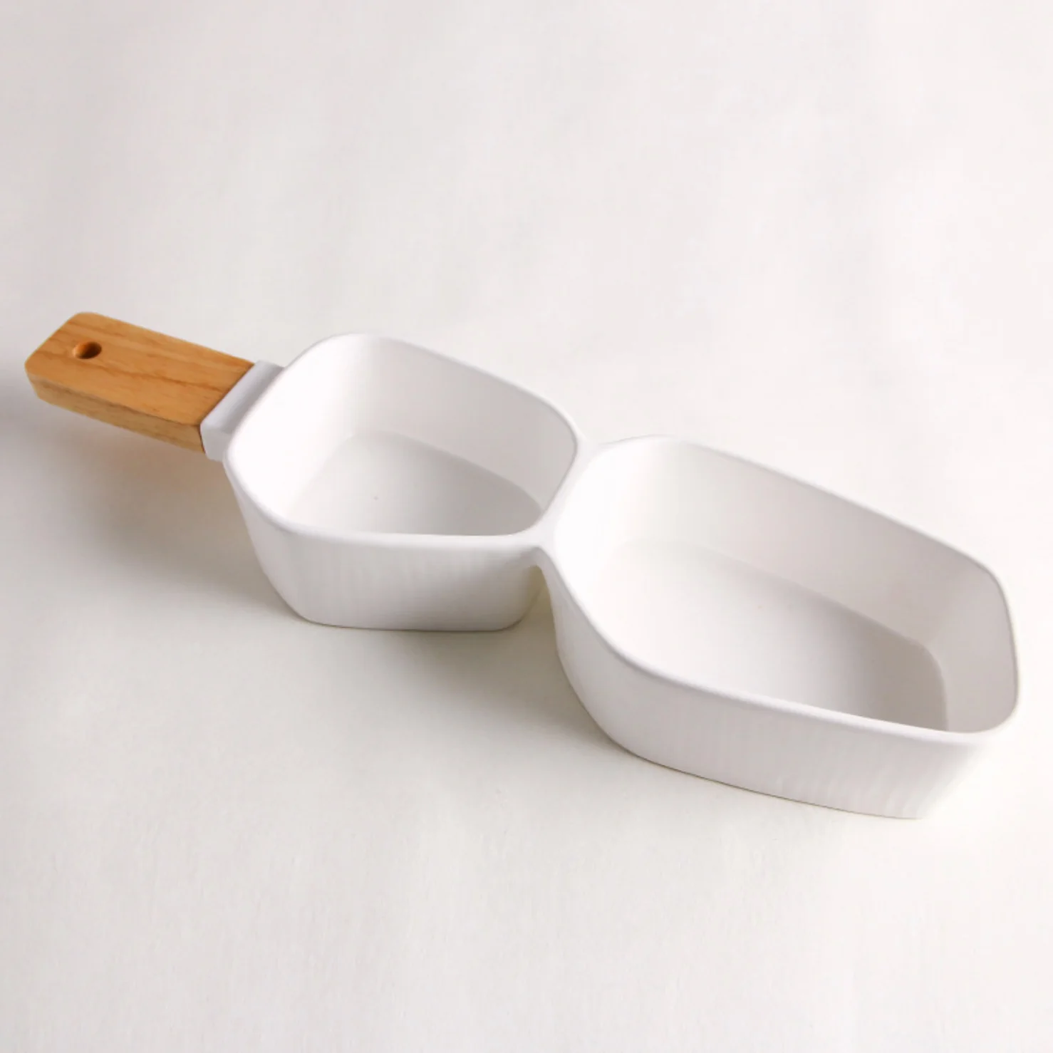 GEOMETRIC 2 Part Bowl With Wooden Handle - Image 15