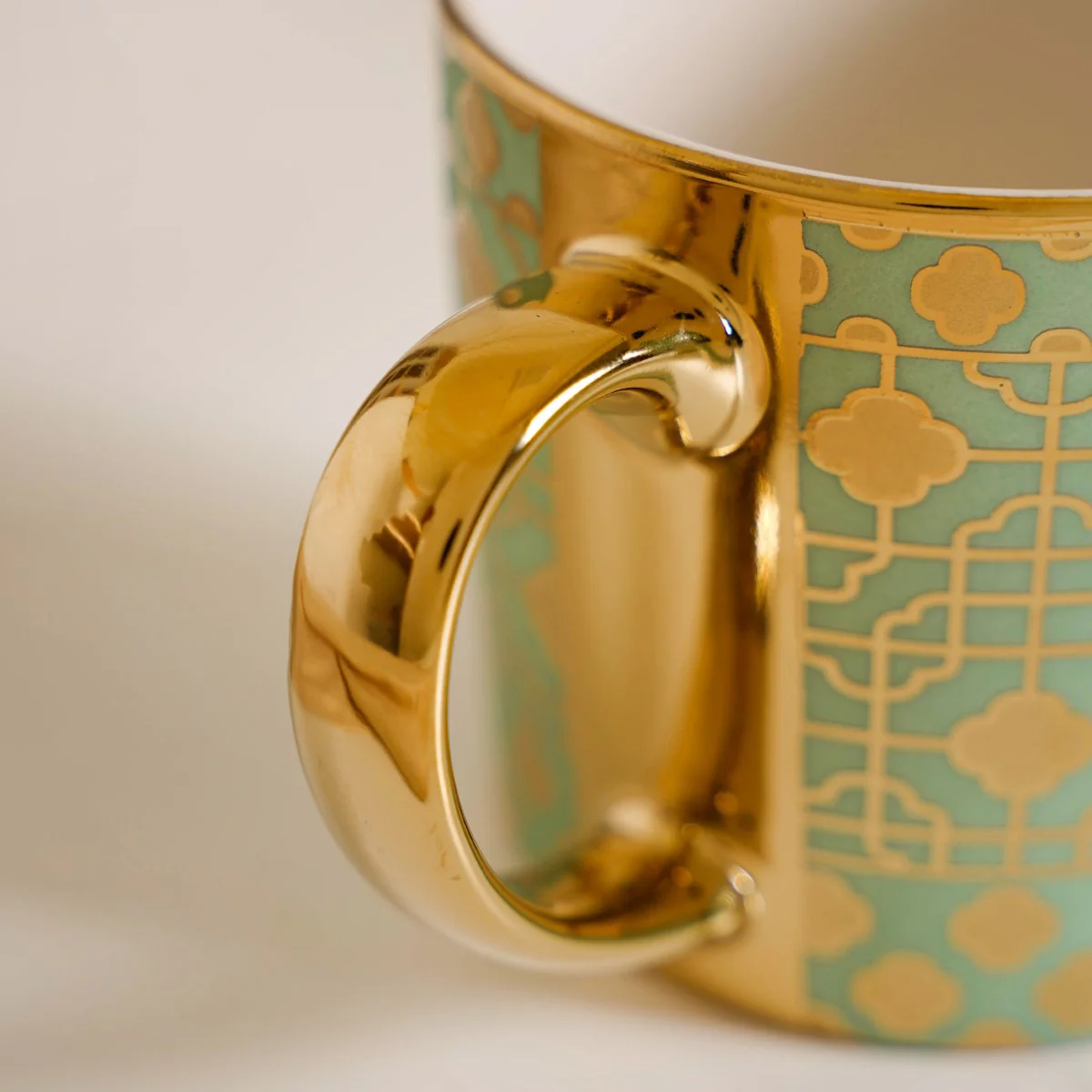 Emirati Gold Tea Cup Set of 6 Green 280ml - Image 8