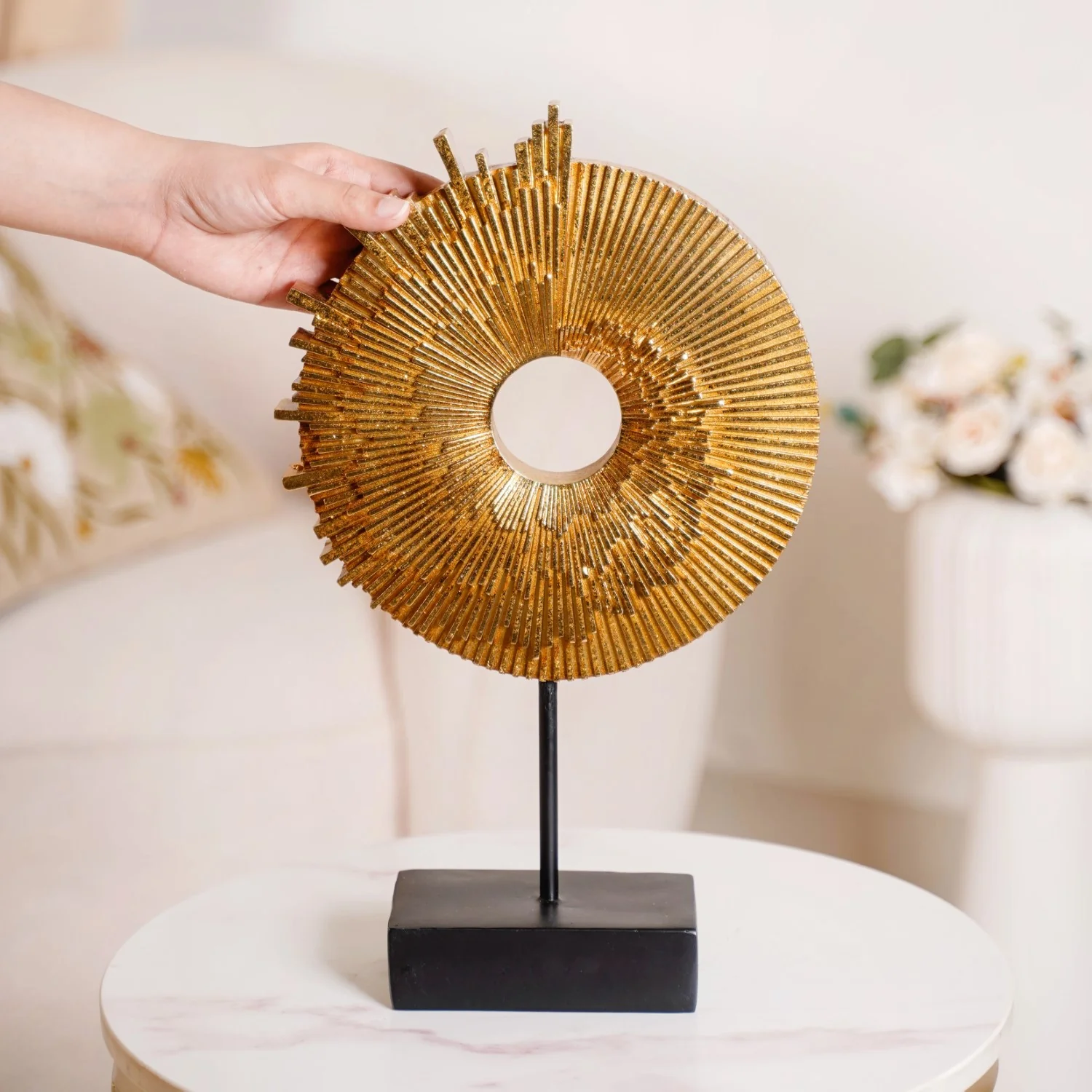 Abstract Ammonite Showpiece For Home Decor - Image 2