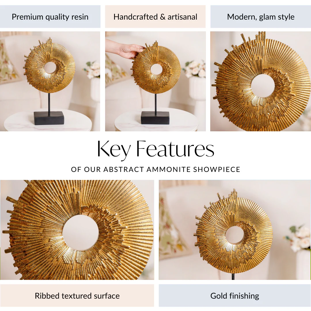 Abstract Ammonite Showpiece For Home Decor - Image 4