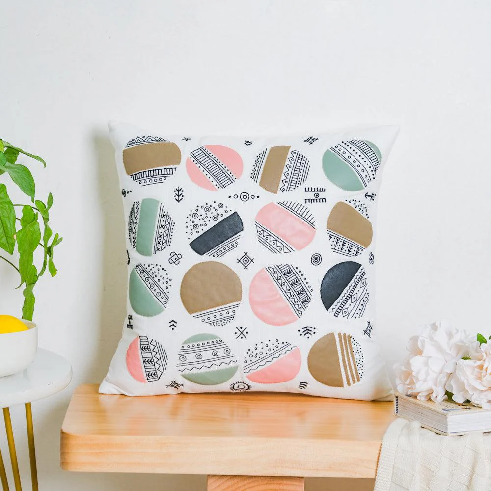 Abstract Circles Cushion Cover 16 inch - Image 5