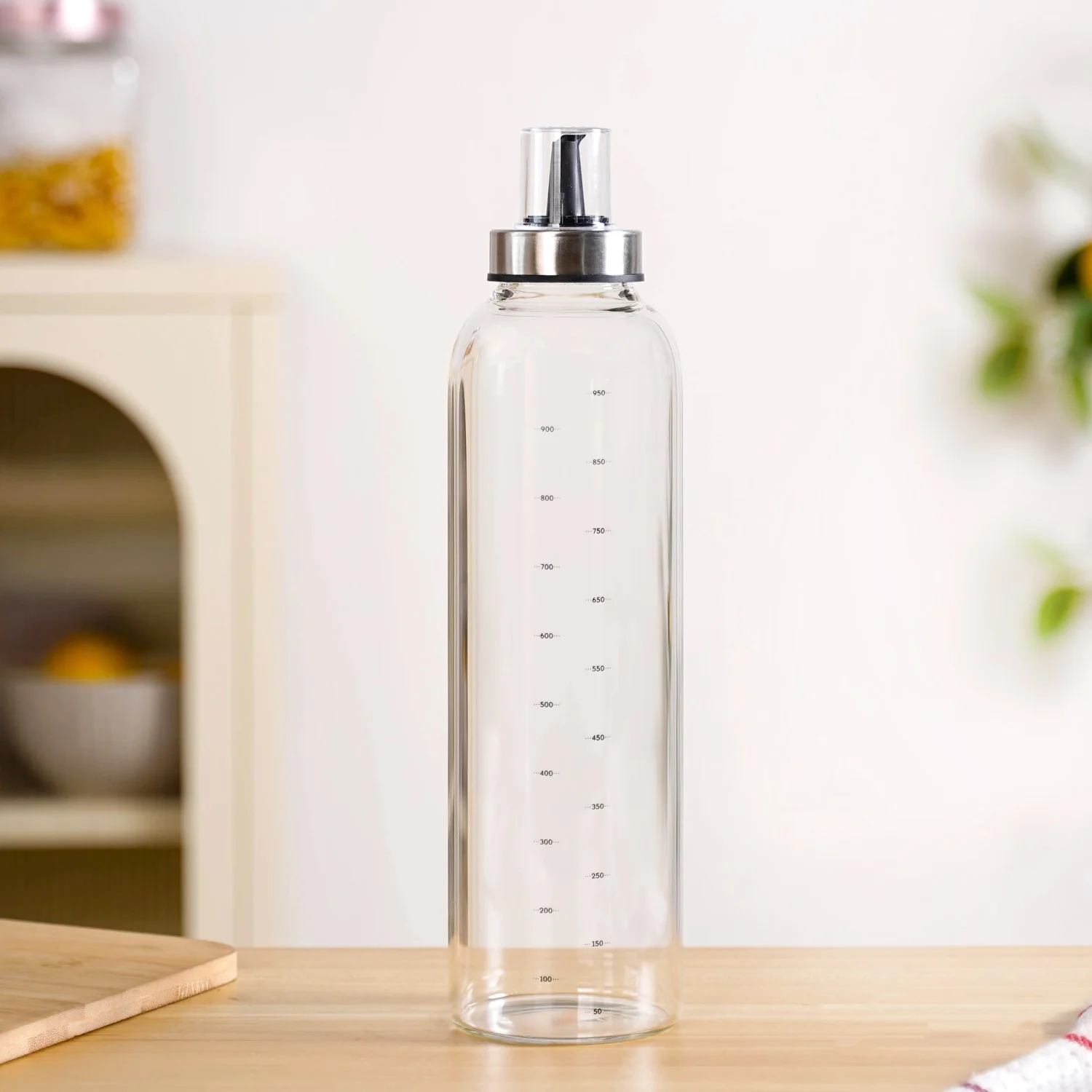 Accurate Pour Glass Oil And Vinegar Dispenser Bottle 1000ml - Image 3