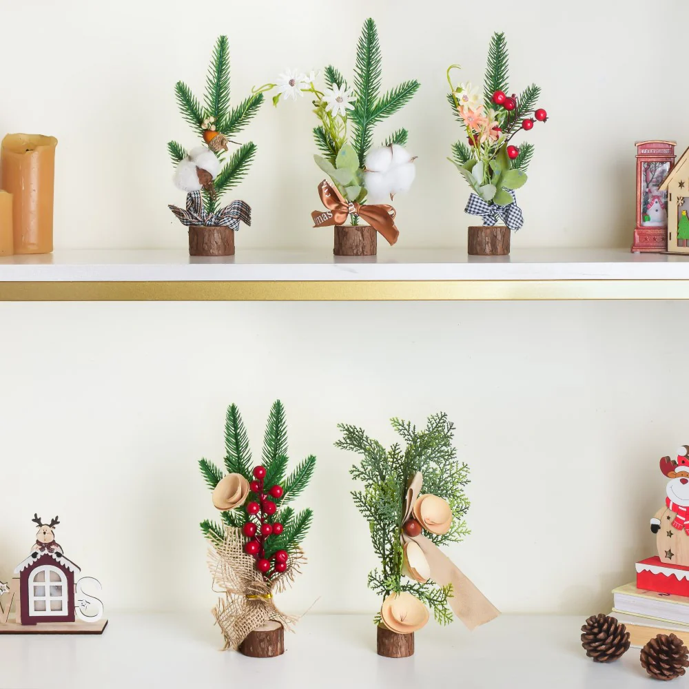 Acorn Cotton Christmas Table Decor 10 Inch - Image 6