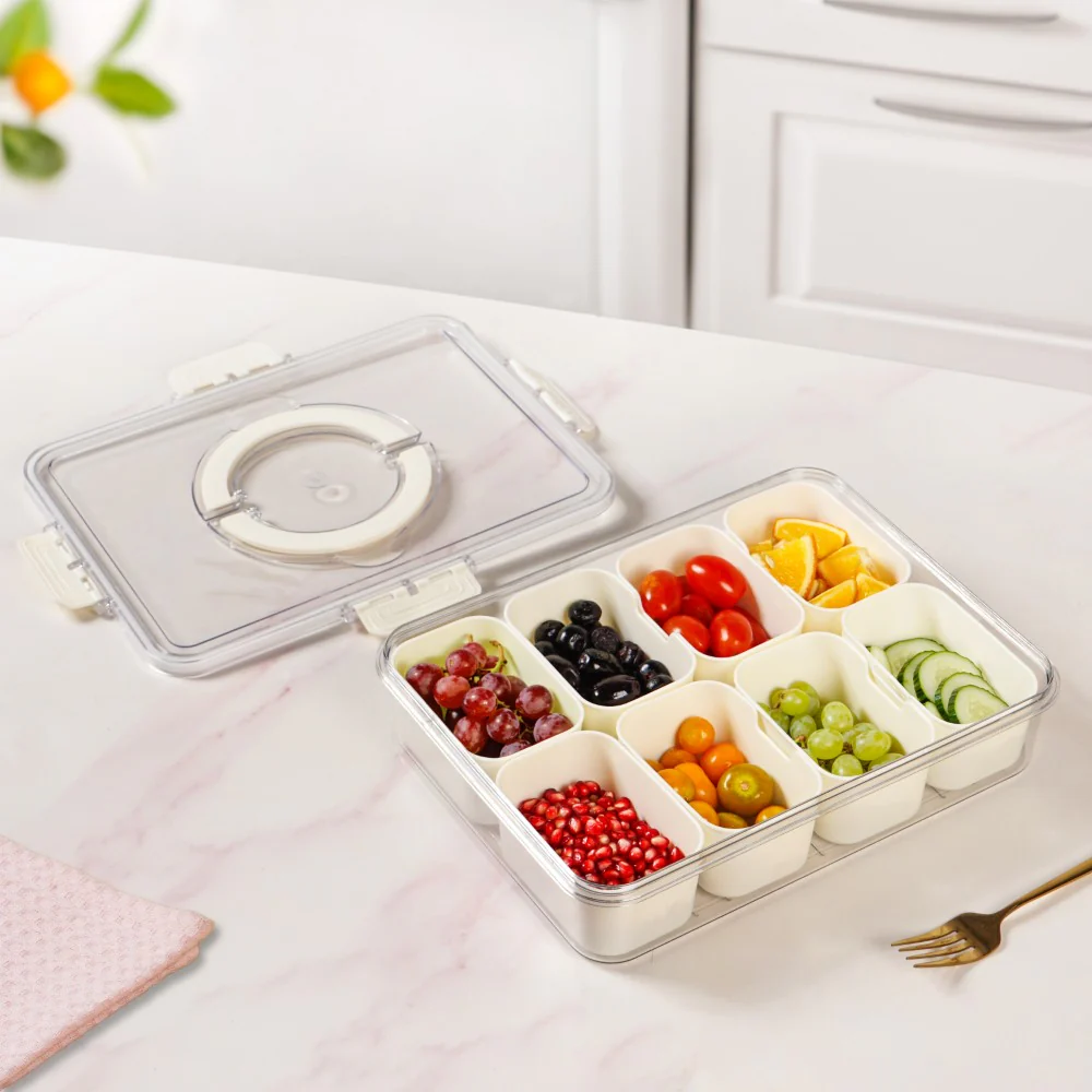Airtight Fridge Storage Box With 8 Compartments - Image 12