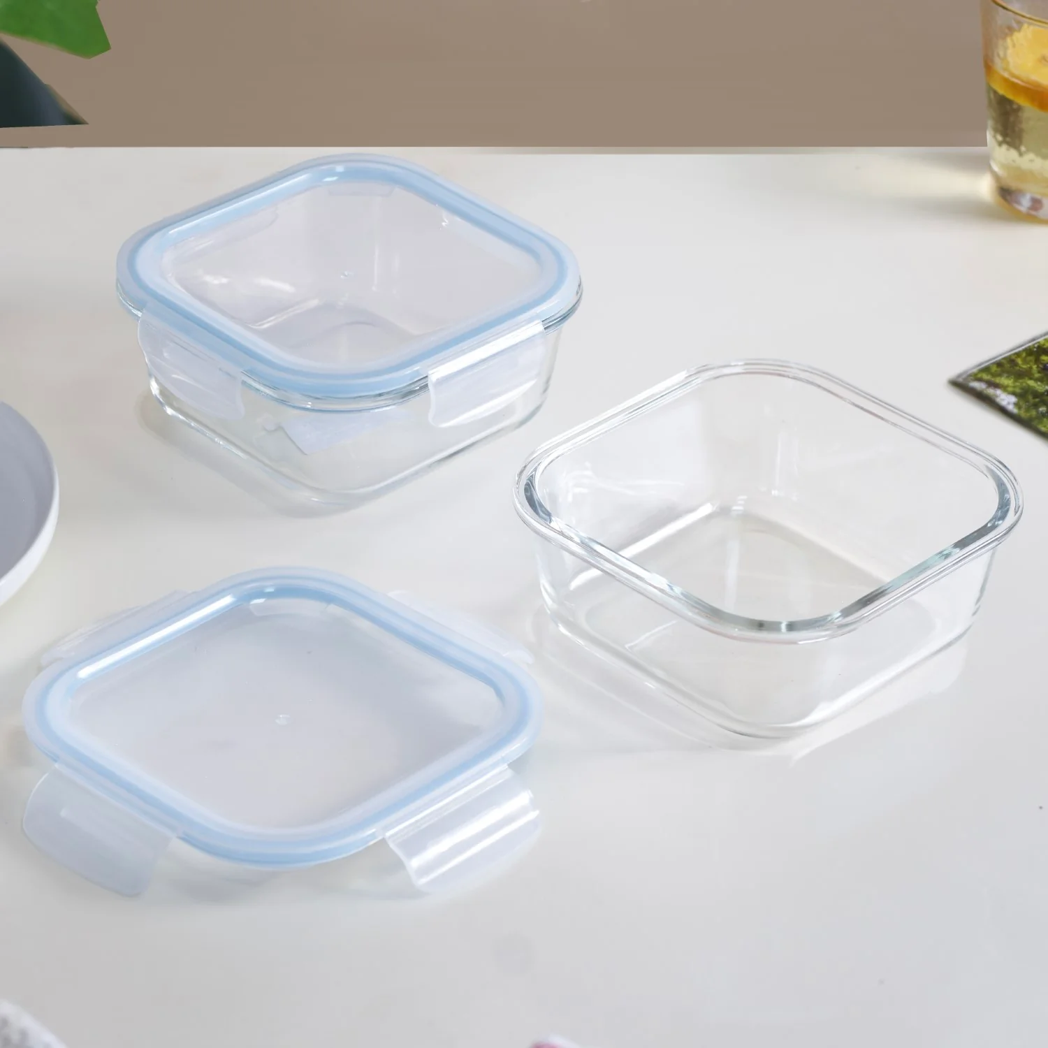 Airtight Glass Lunch Box Set Of 2 800ml - Image 5