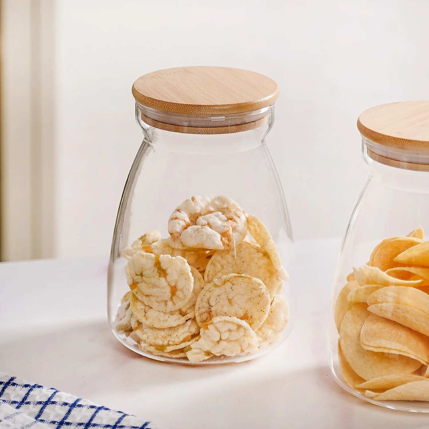 Airtight Jar Set Of 2 For Dry Fruit Big 1100ml - Image 9