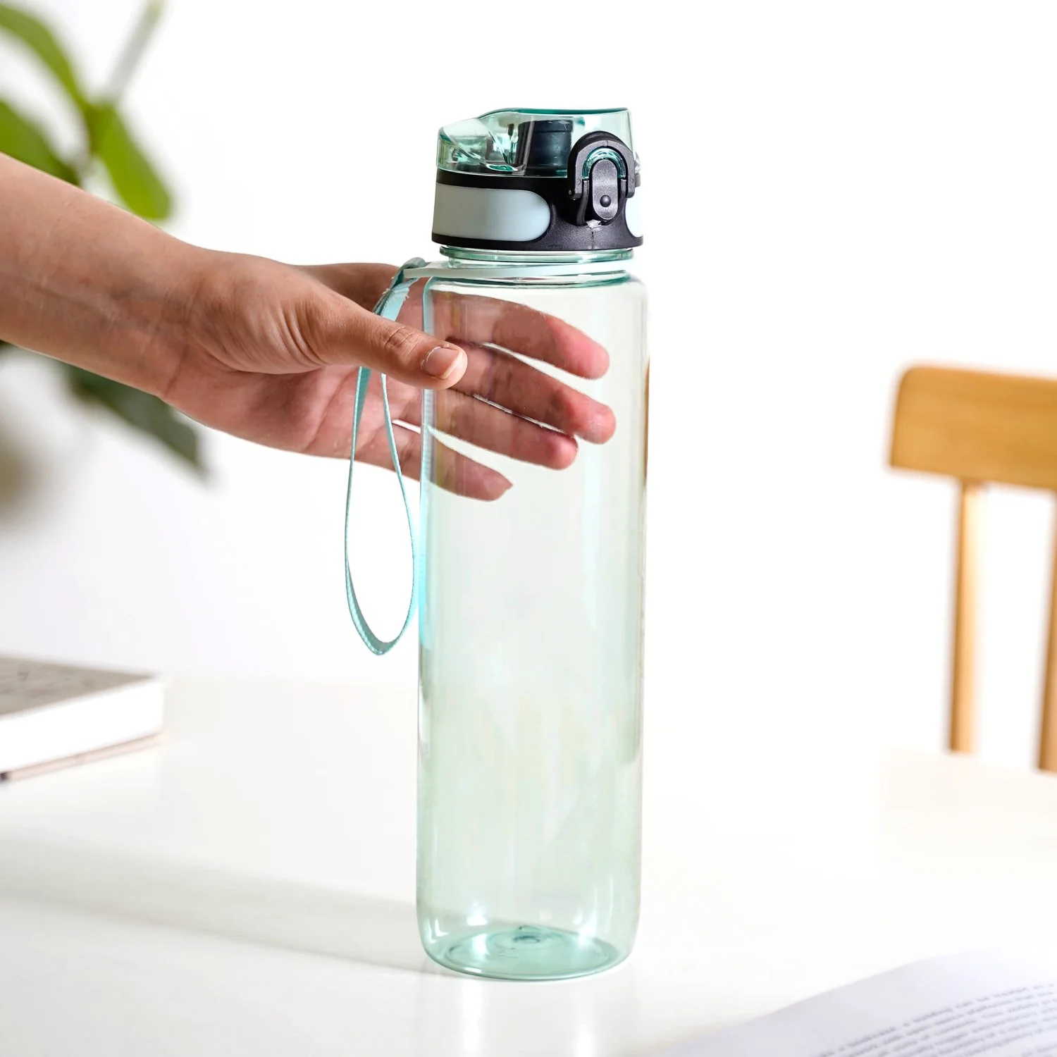 Aqualite Leakproof Sipper Bottle For Office Gym Set Of 2 Mint Frost 1000ml - Image 2