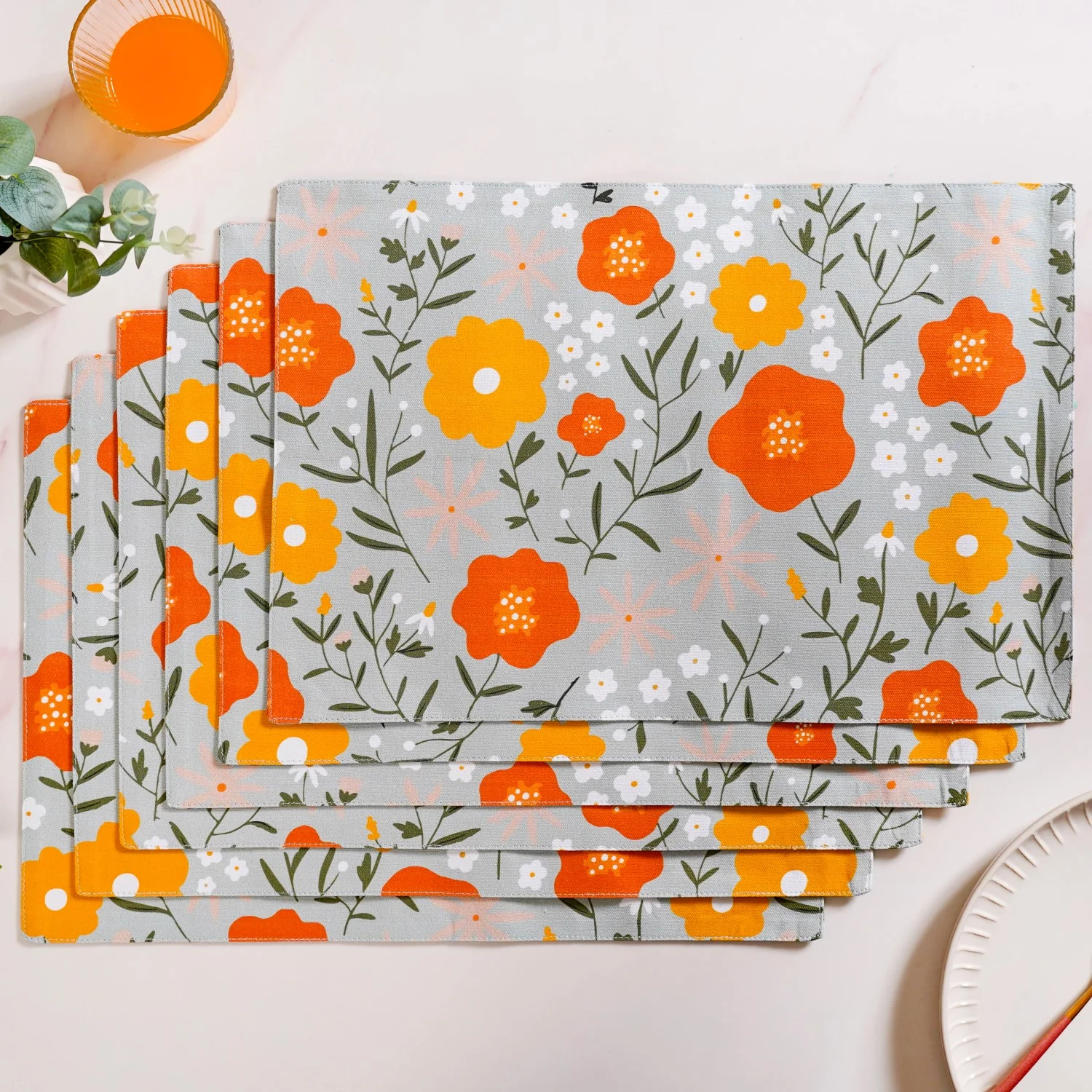 Arancia 7 Piece Table Mat And Runner Set - Image 3