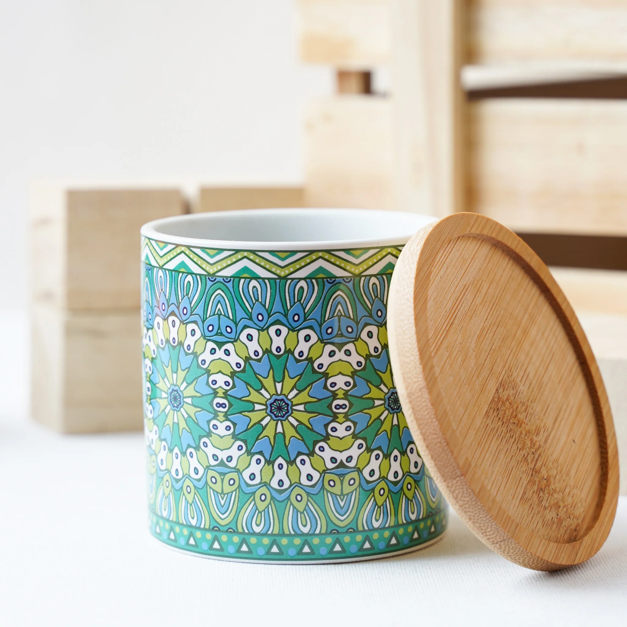 Artful Garden Ceramic Planter With Coaster Set Of 4 - Image 16