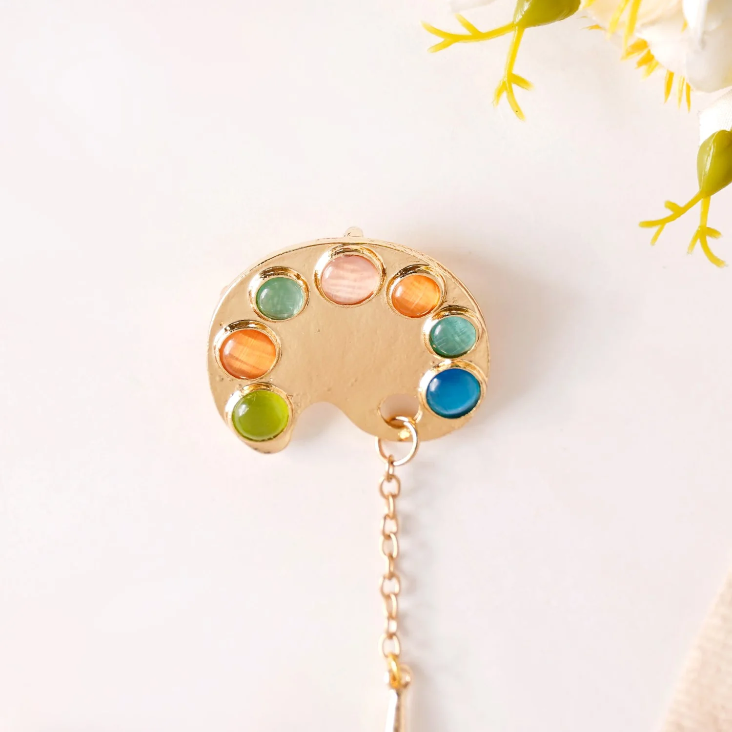 Artist Paint Palette Brooch Pin - Image 5