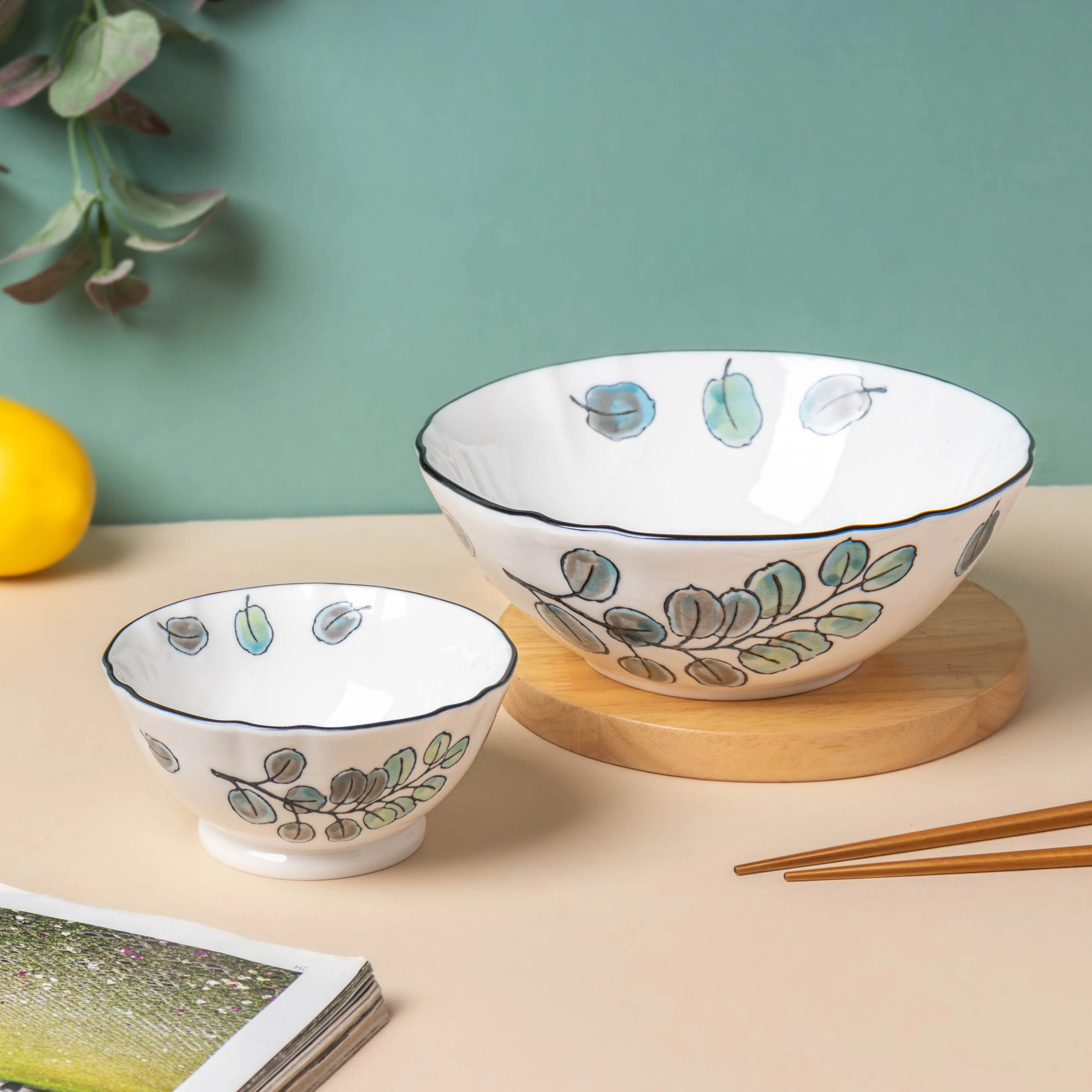 Aspen Leaves Serving Bowl 7.5 Inch - Image 7