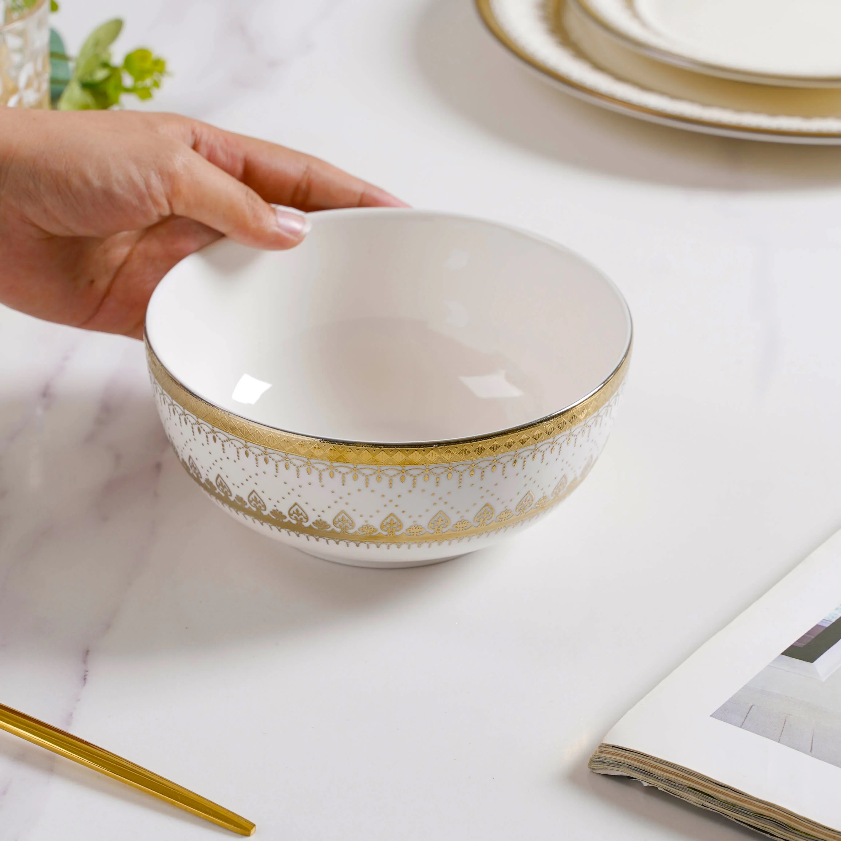 Aurelea Festive 27 Piece Dinner Set For 6 - Image 17