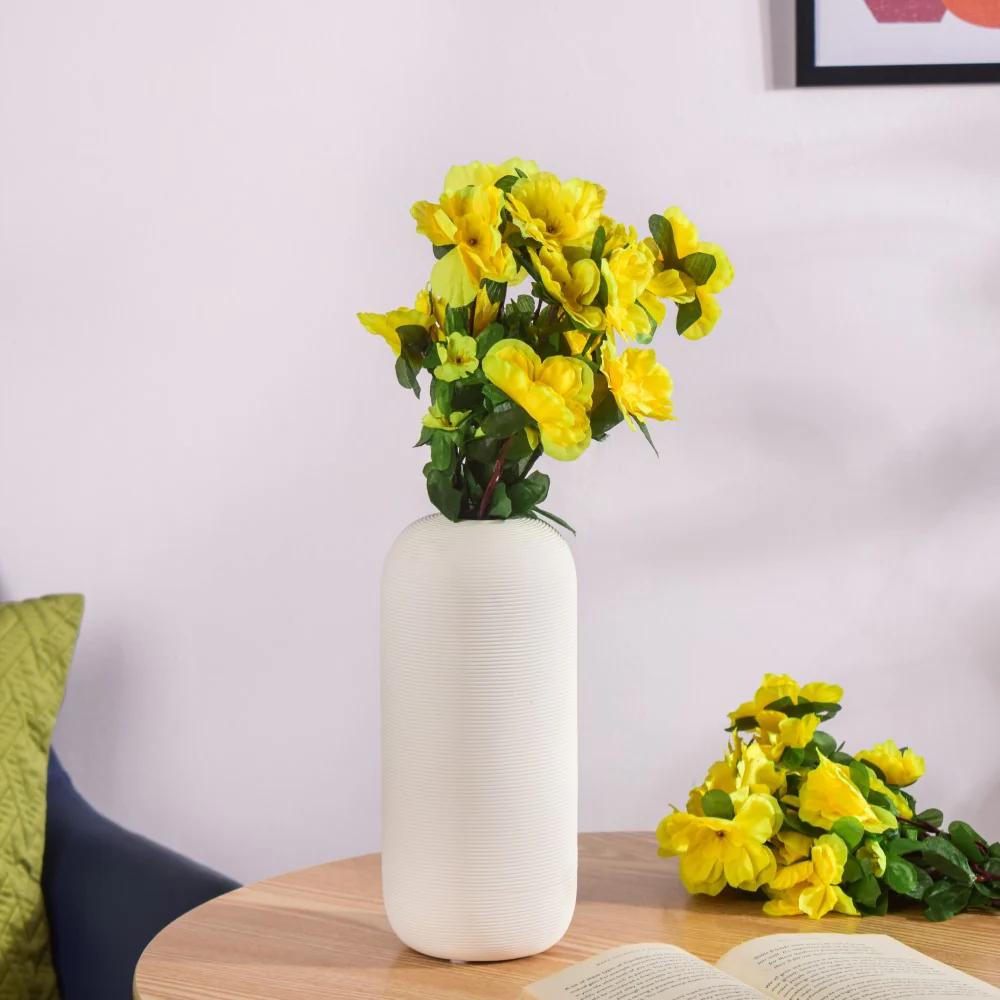Camellia Flower Bouquet Yellow Set Of 2 - Image 6