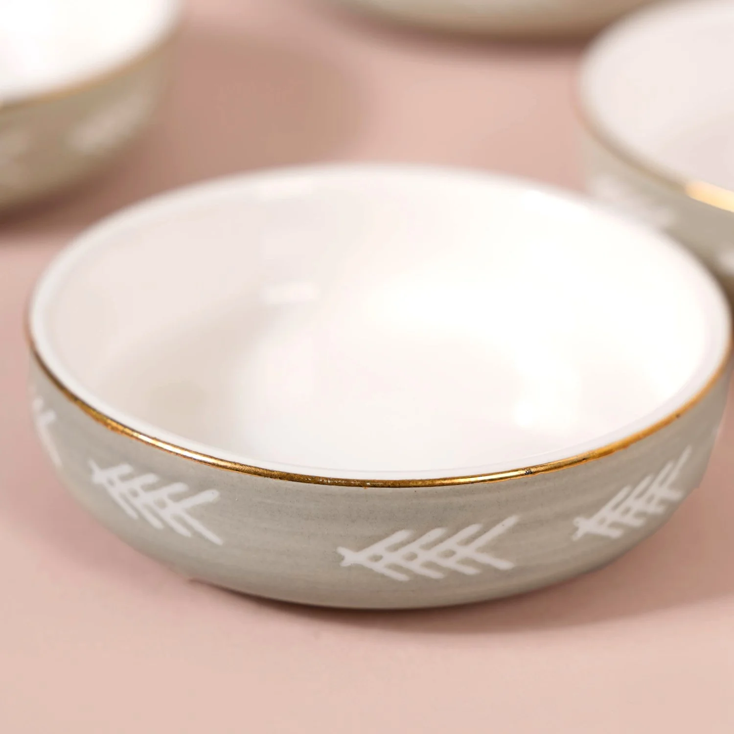 Azo Grey Dessert Plate Set Of 4 - Image 4