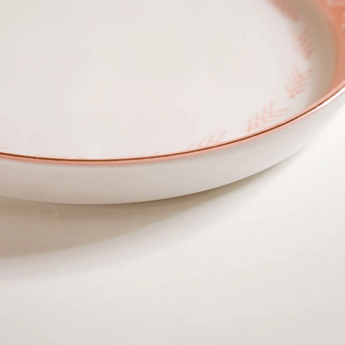 Azo Pink Ceramic Snack Plate Set Of 4 8 Inch - Image 8