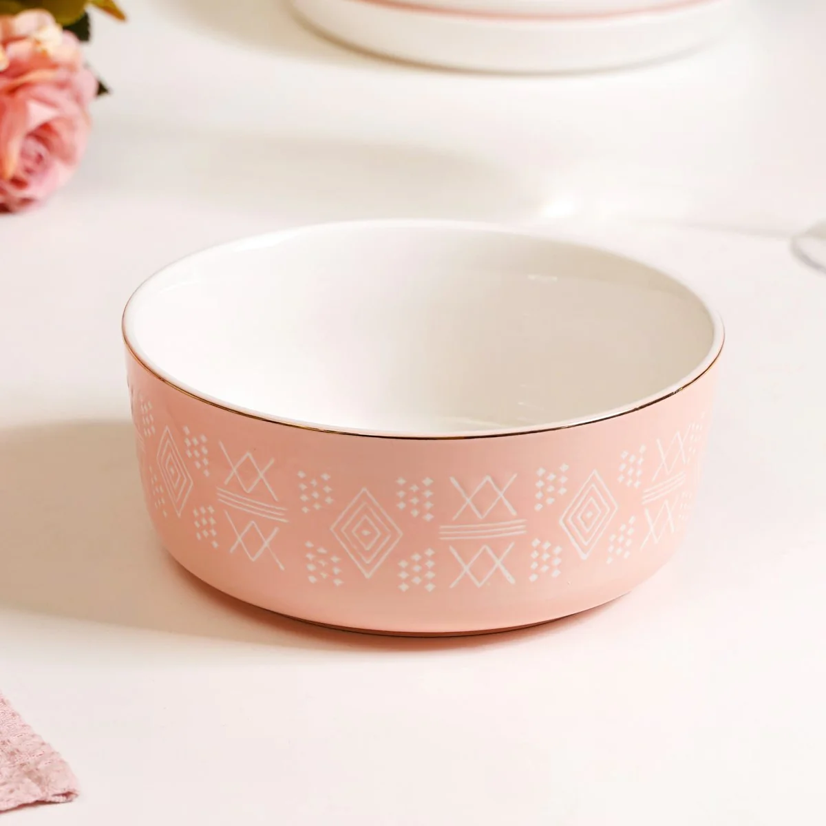 Azo Pink Serving Bowl Set Of 2 1140ml - Image 9