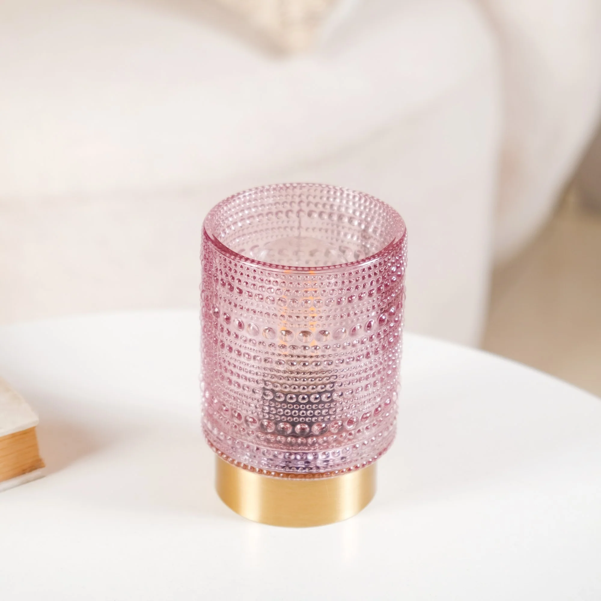 Battery Operated Bubble Glass Lamp With LED Bulb - Image 7