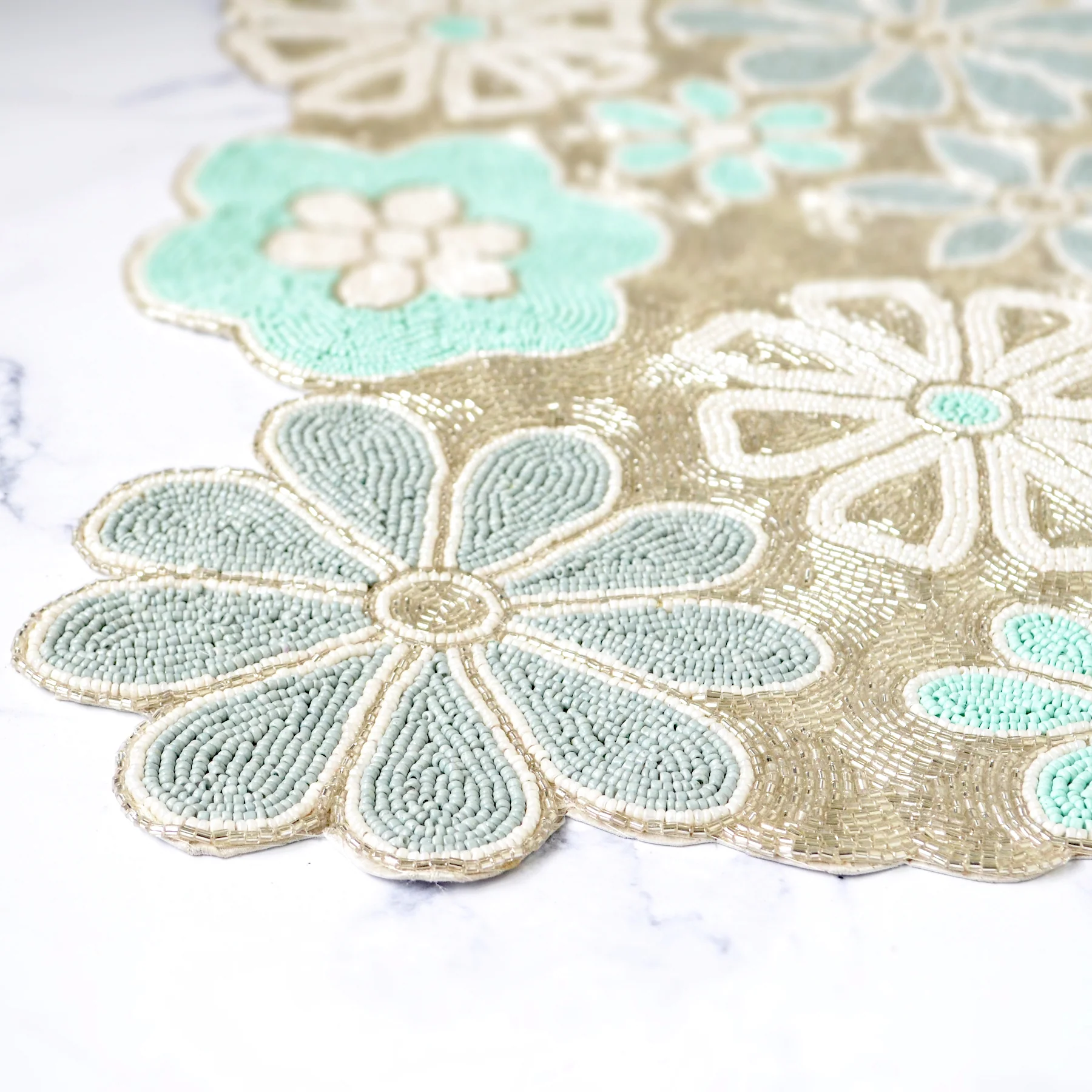 BEADS Blossom Runner - Blue, White and Silver - Image 6
