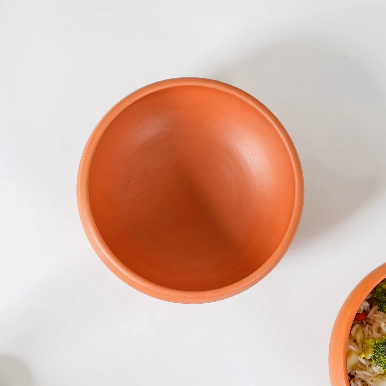 Bengal Clay Terracotta Large Serving Bowls Set Of 2 700ml - Image 6
