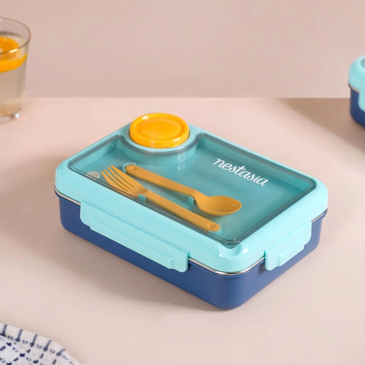 Bento Blue Stainless Steel Tiffin Box 950ml - Image 13
