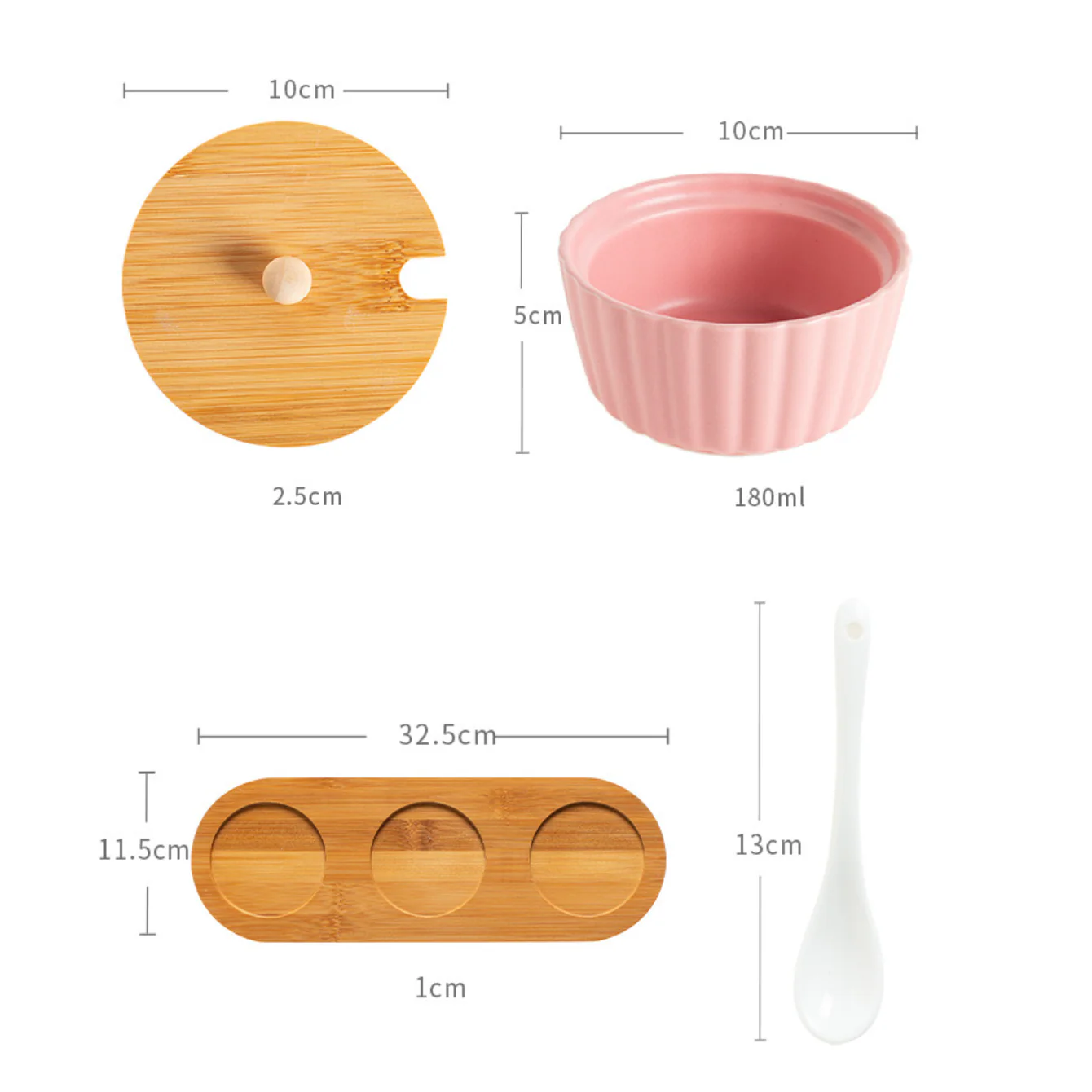Berry Blush Pink Spice Jar Set Of 3 - Image 14