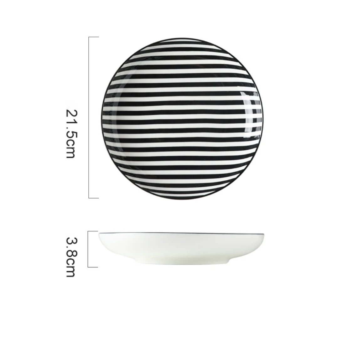 Black and White Deep Plate - Image 16