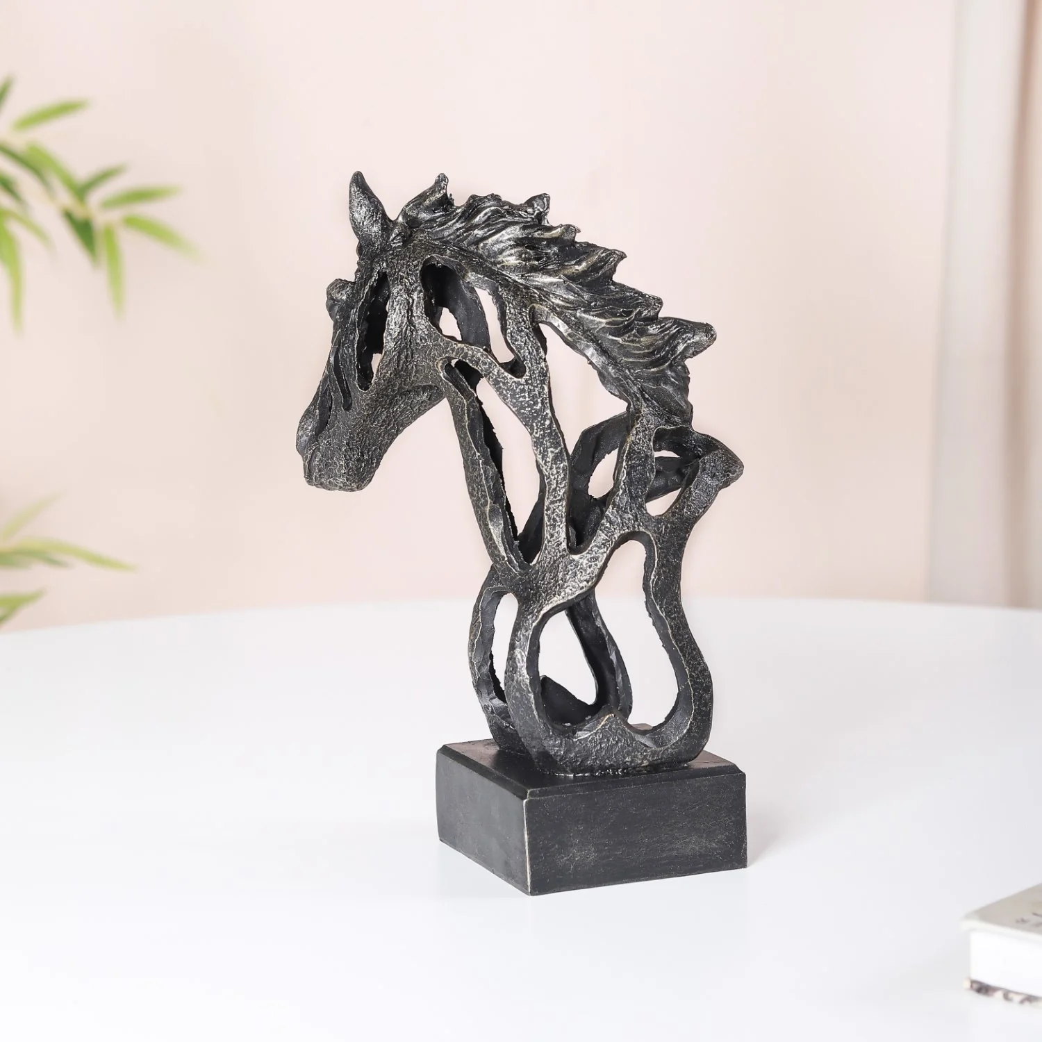 Black Horse Decorative Showpiece - Image 4