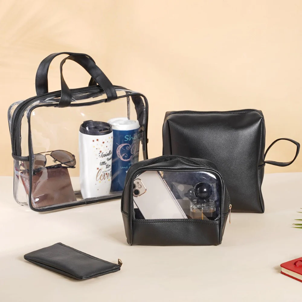 Black Travel Kit Set of 4 - Image 5