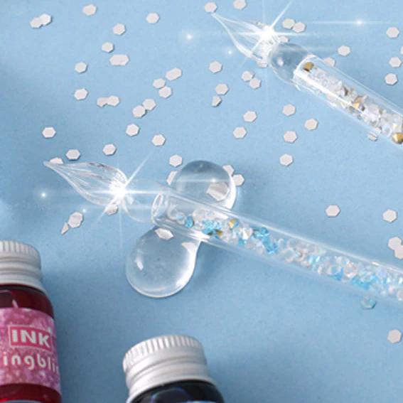 Bling Glass Dip Pen With 4 Ink Bottles - Image 8