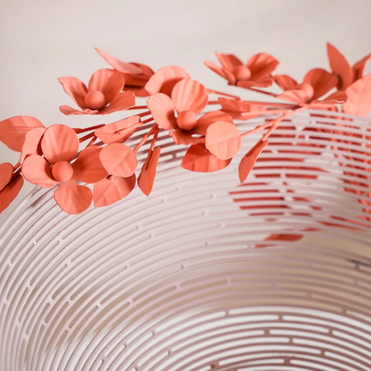 Bloom Basket Pink Pedestal Decorative Bowl - Image 8