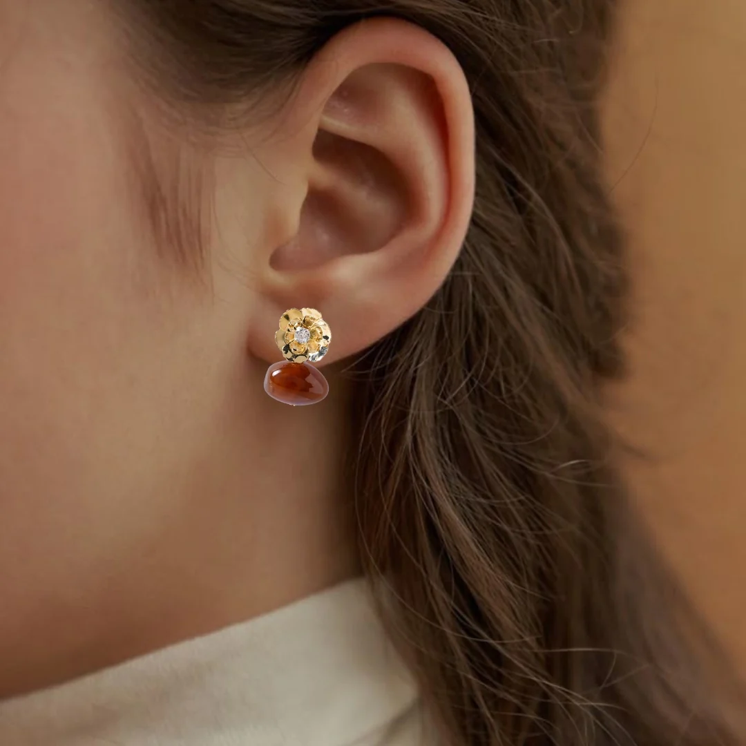 Bloom Beads Drop Earrings - Image 2
