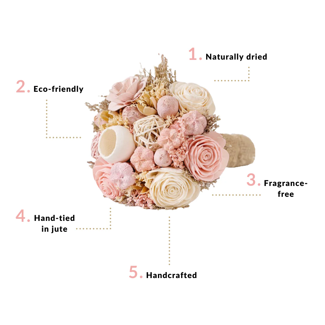 Blooms of Love Sustainable Rakhi Gift Set Of 4 - Image 10
