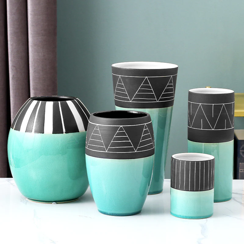 Blue and Black Vase - Image 8