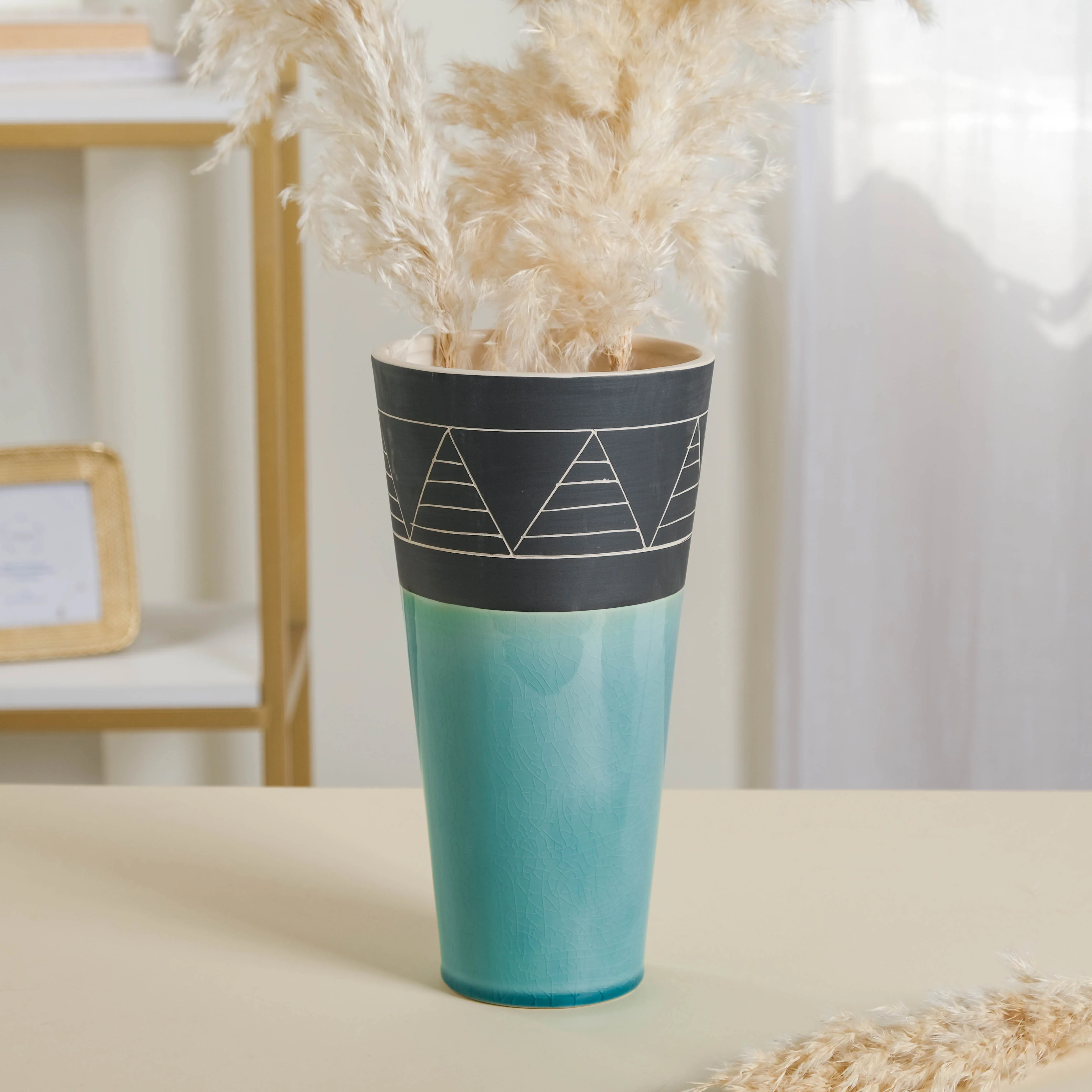 Blue Contemporary Vase - Image 7