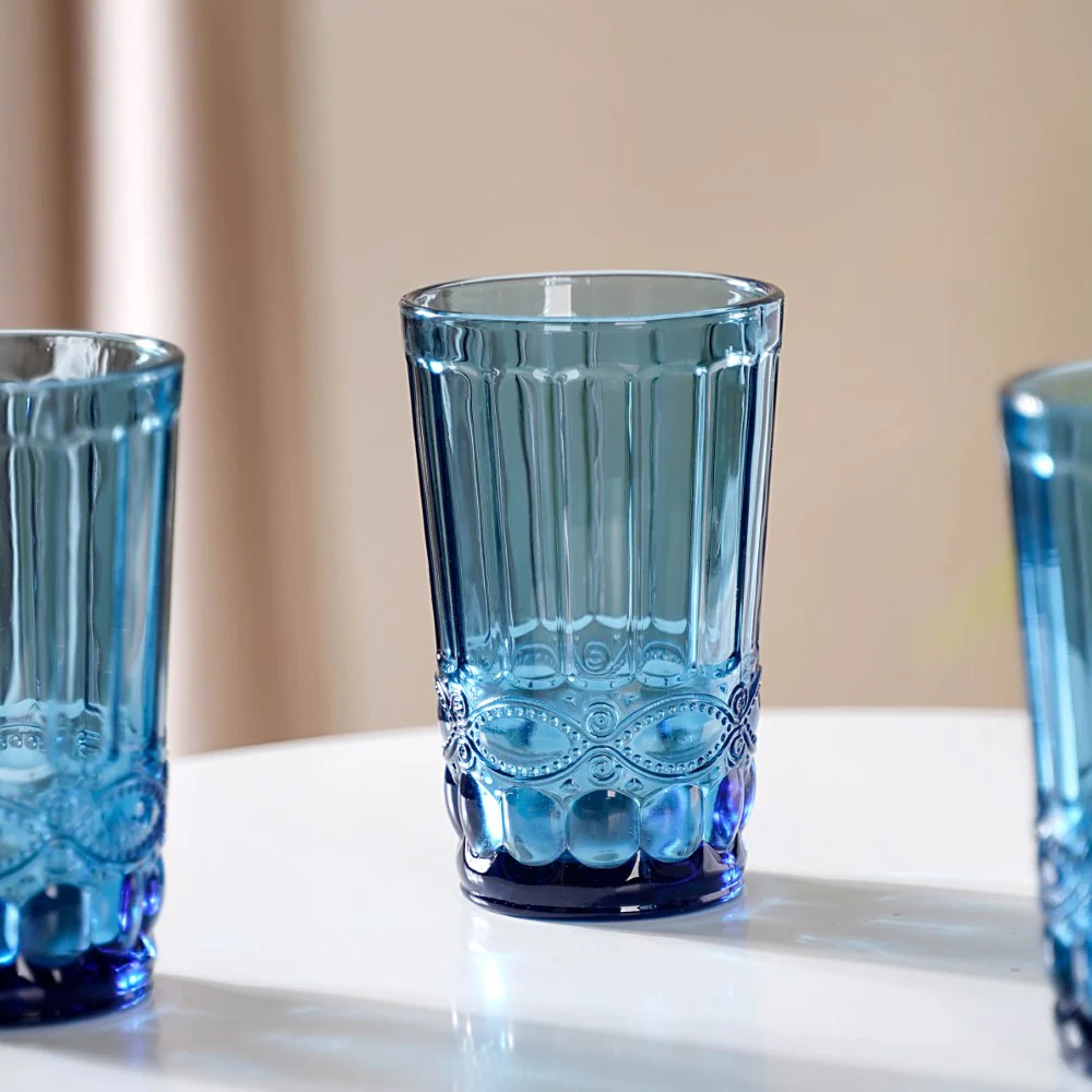 Blue Juice Glass Set of 4 - Image 4