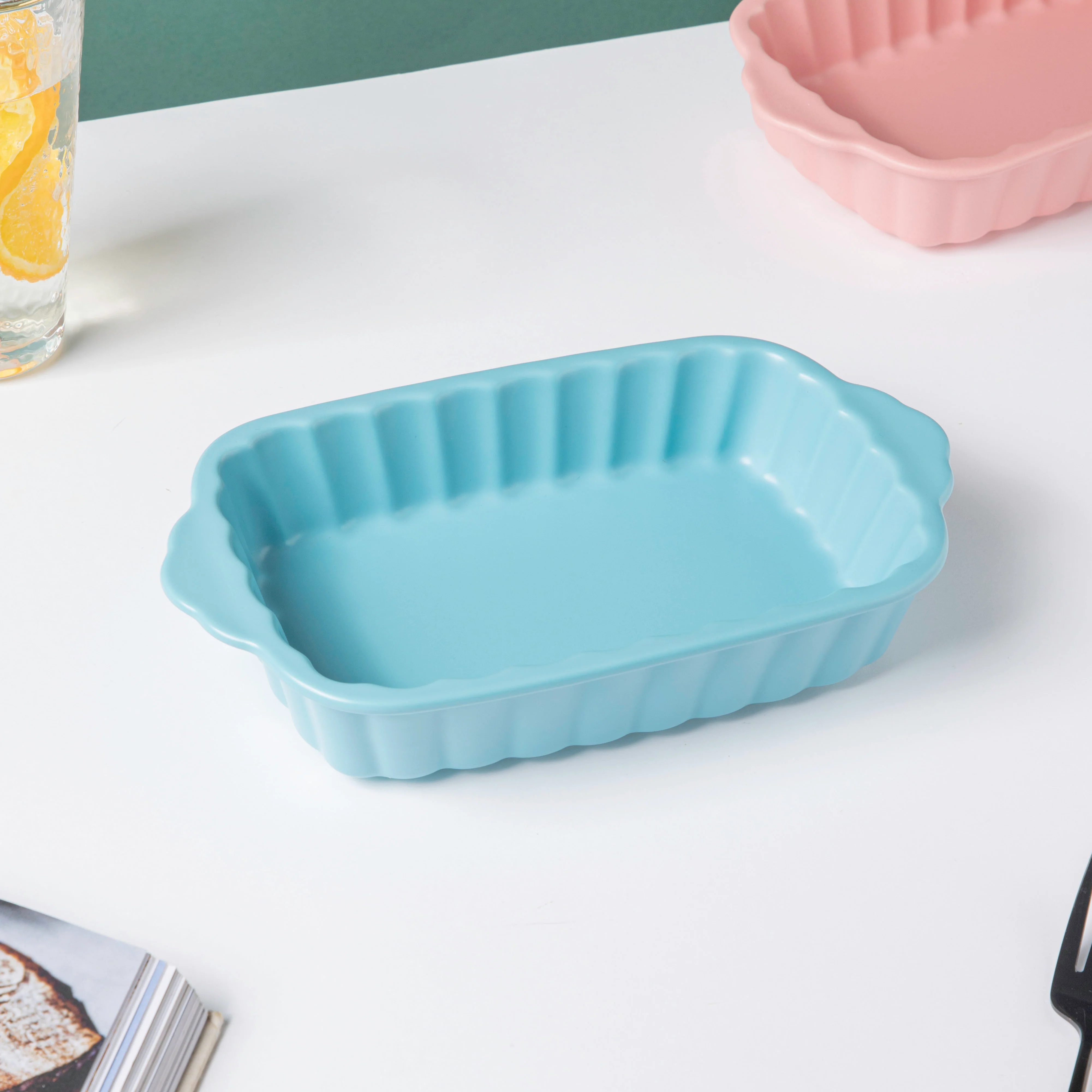 Blue Muffin Textured Baking Tray 7 Inch - Image 3