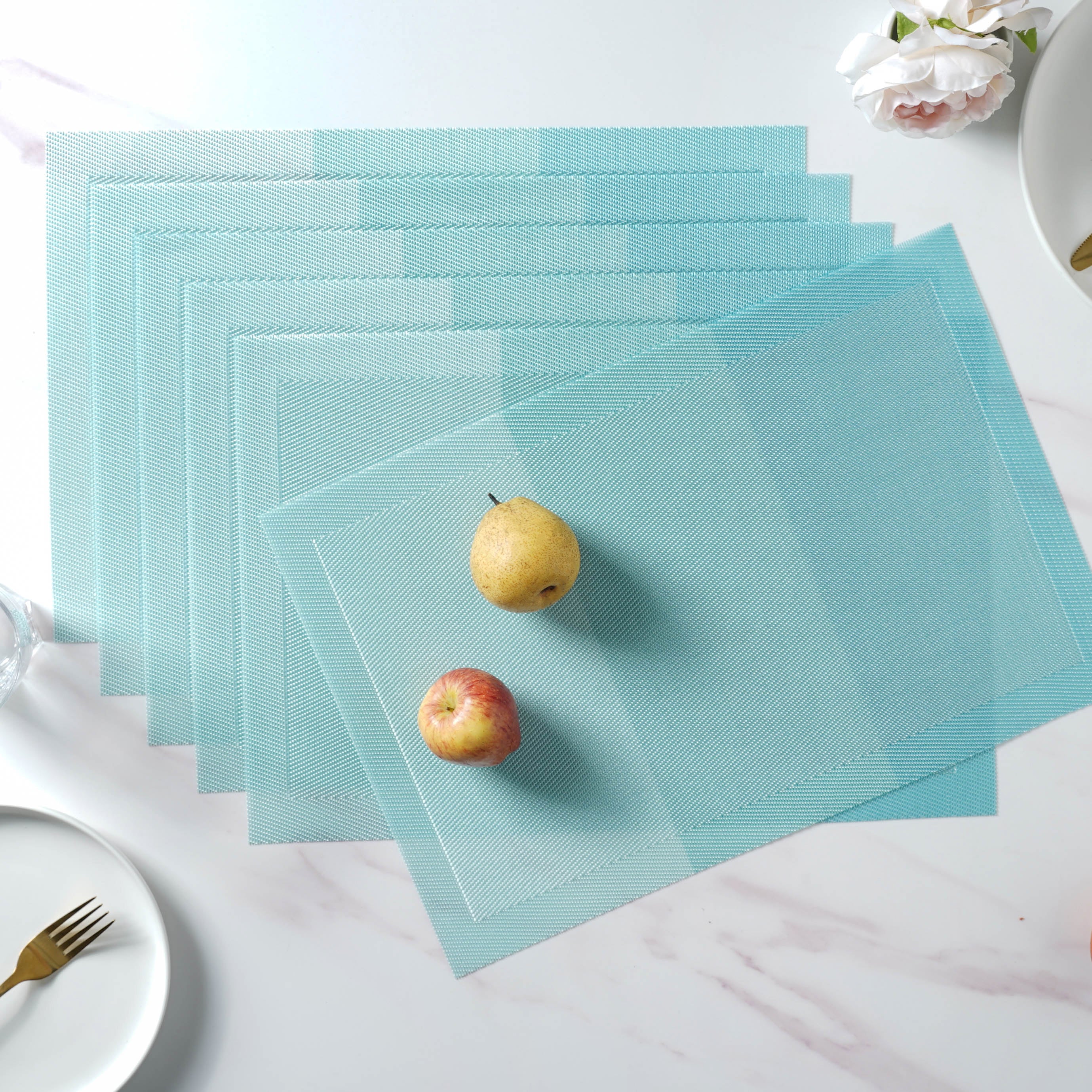 Blue Table Mat Set of 6 - Image 6