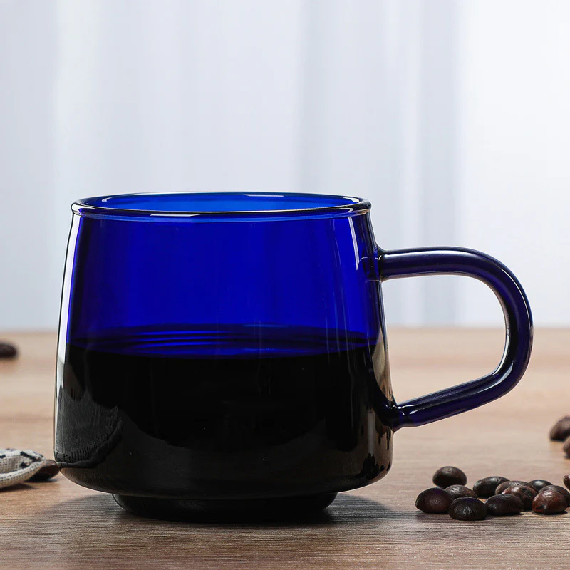 Borosilicate Glass Cup Blue - Image 2
