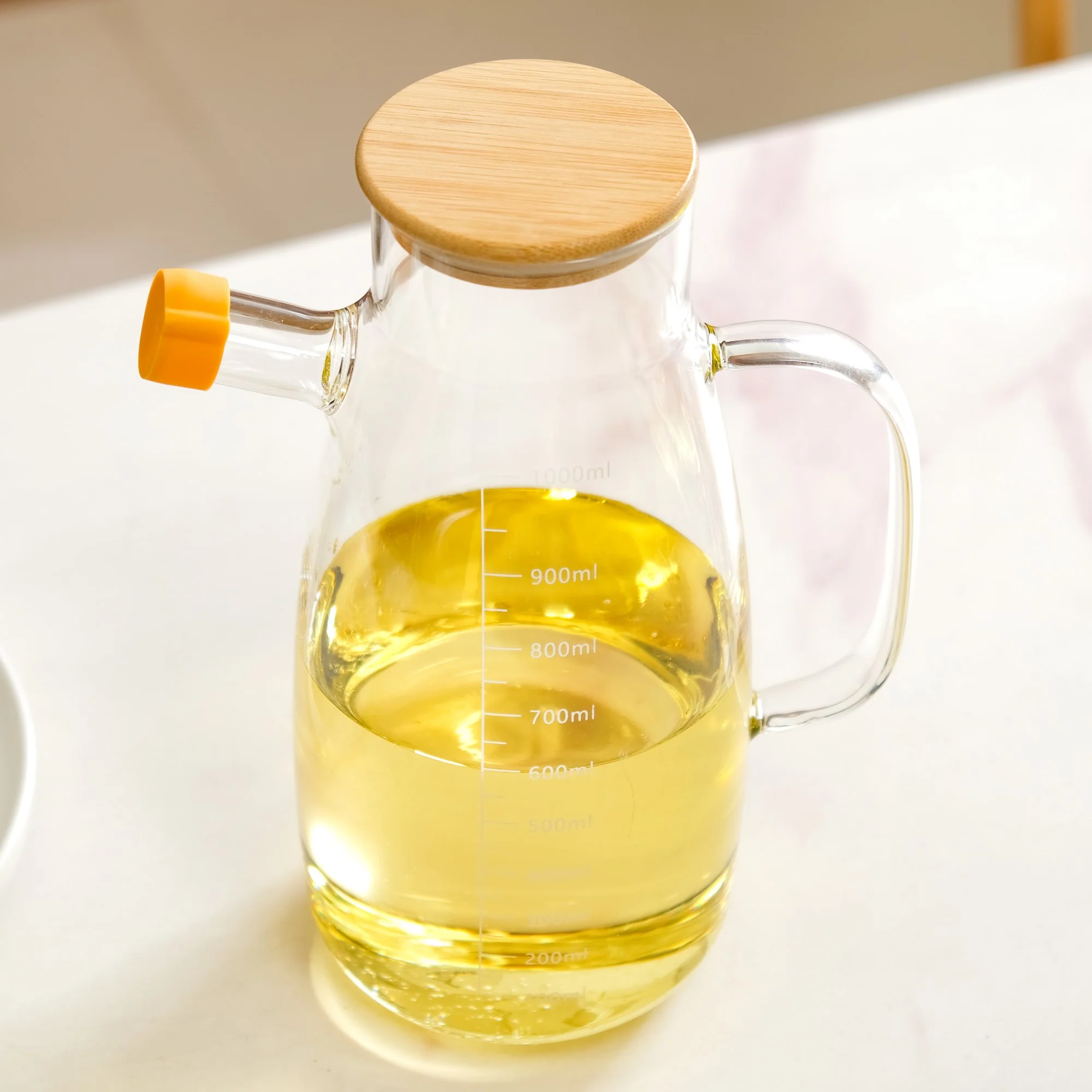 Borosilicate Glass Kitchen Oil Dispenser 1000ml - Image 2
