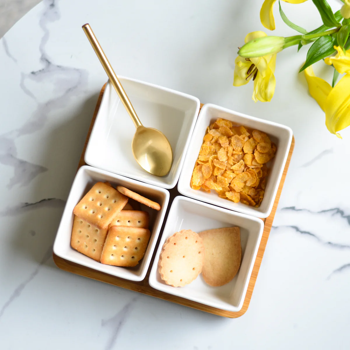 Bowl Set With Tray - Image 2