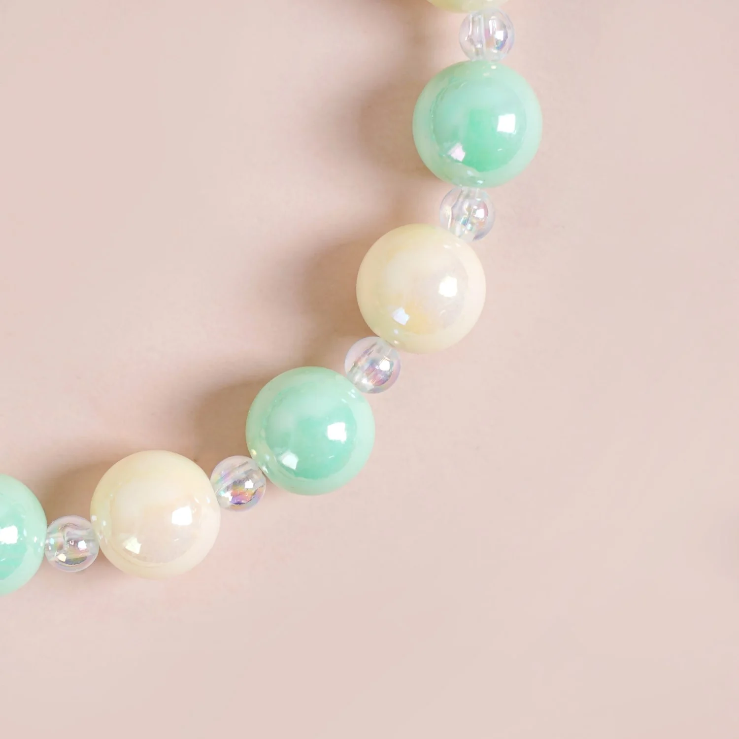 Bows And Beads Keychain Mint And White - Image 5