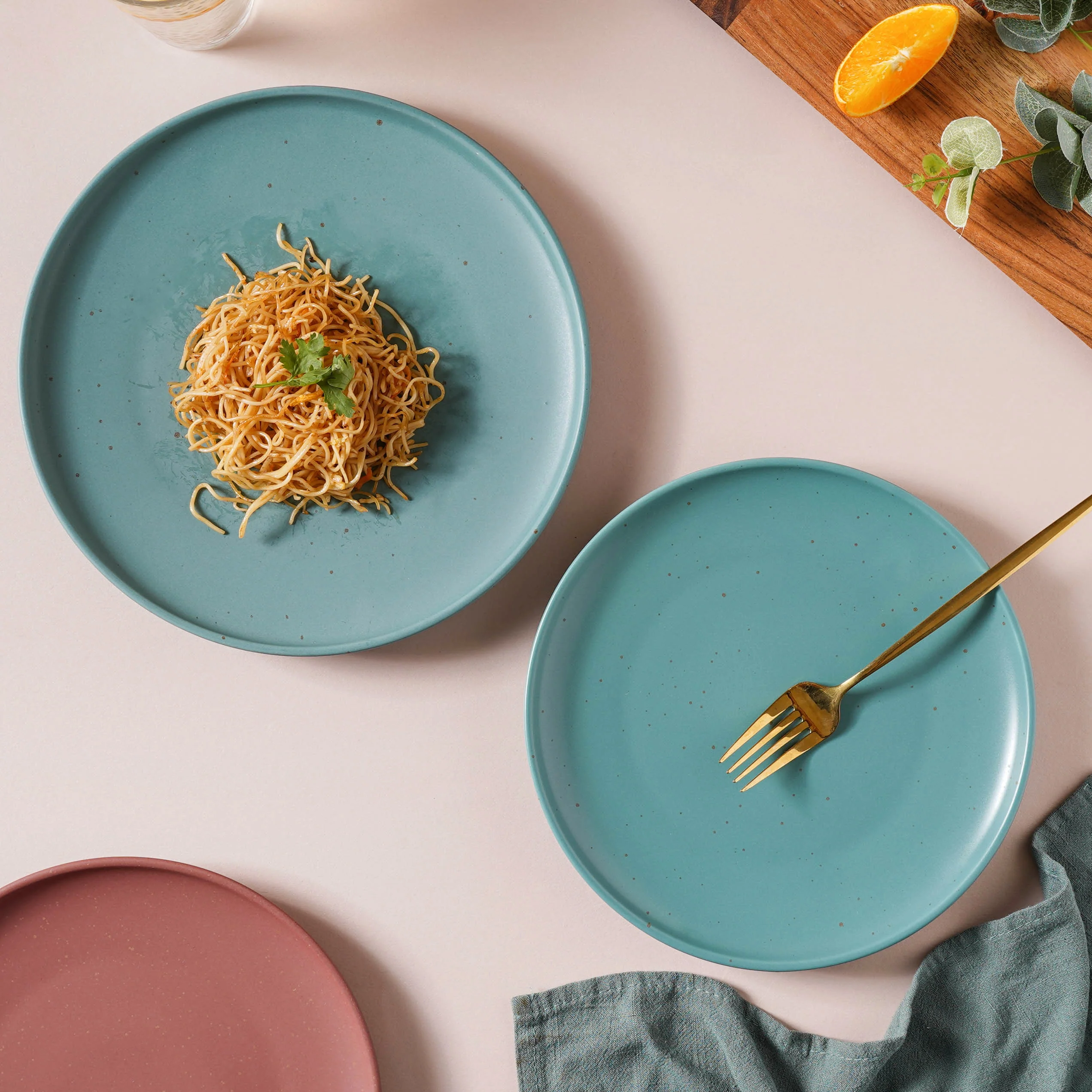 Breathtaking Turquoise Dinner Plate 10 Inch - Image 9
