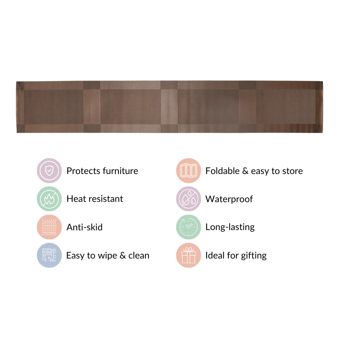 Brown Dining Table Runner - Image 5