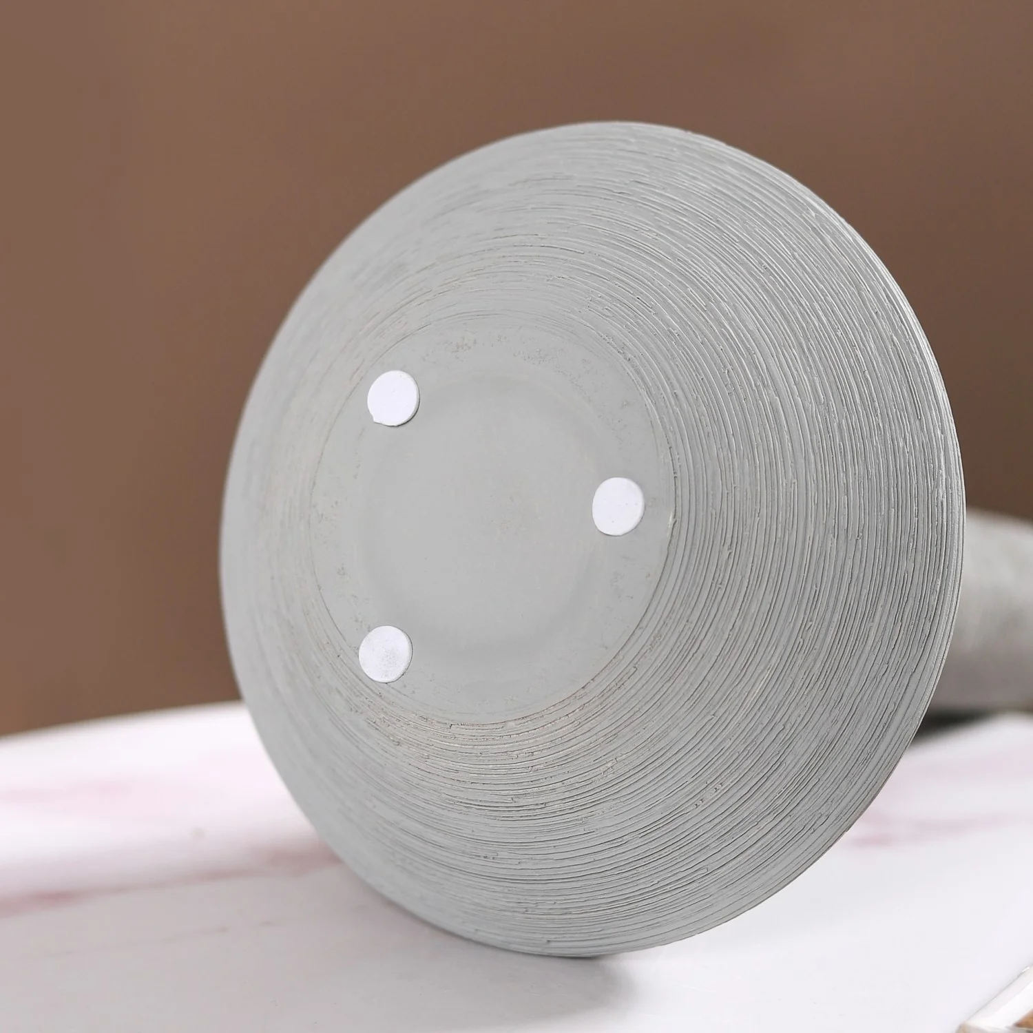 Brushed Texture Scandinavian Vase Grey - Image 10