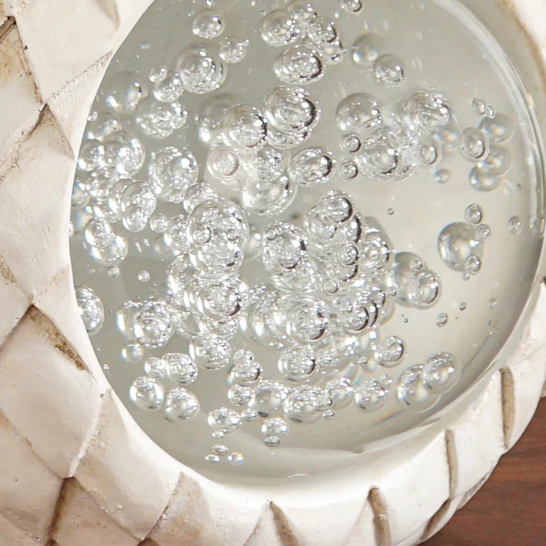 Bubble Glass Ball Owl Tabletop Accessory Medium - Image 3