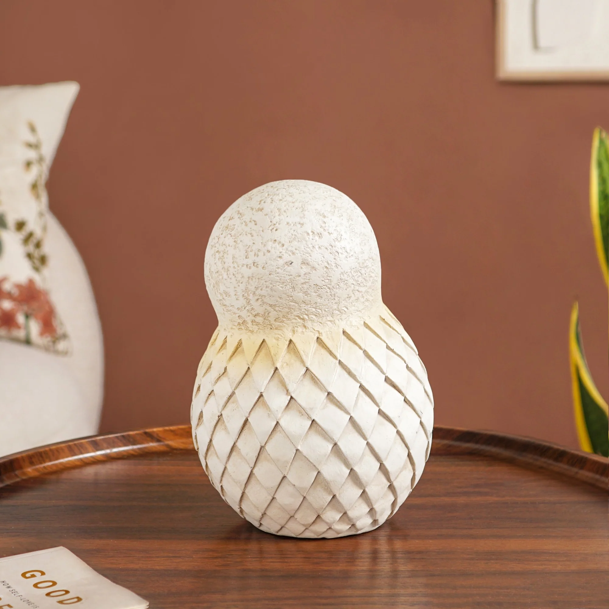 Bubble Glass Ball Owl Tabletop Accessory Medium - Image 7