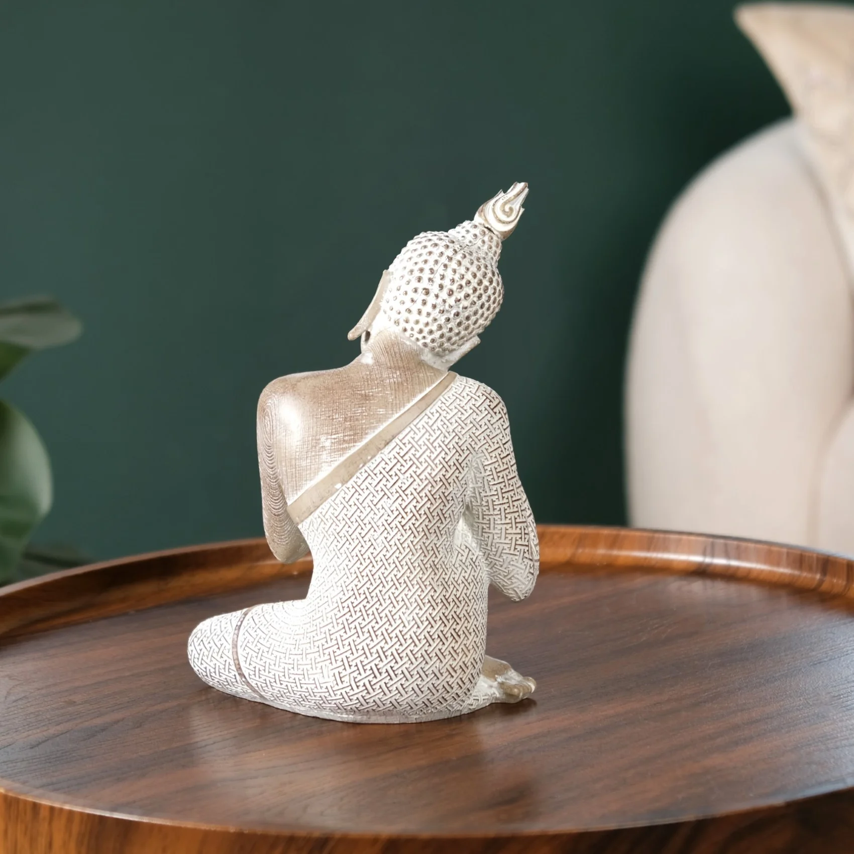 Buddha Idol Showpiece For Home Decor 8 Inch - Image 7