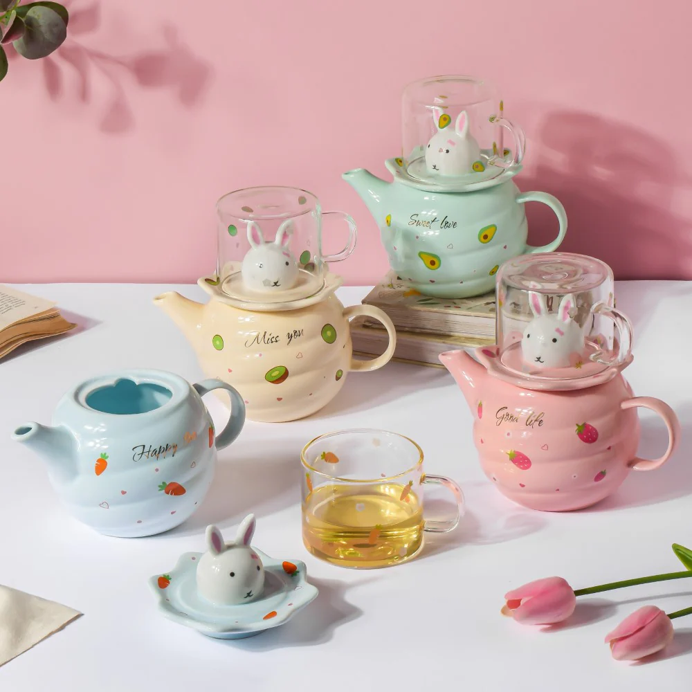 Bunny Cup And Kettle Blue - Image 10
