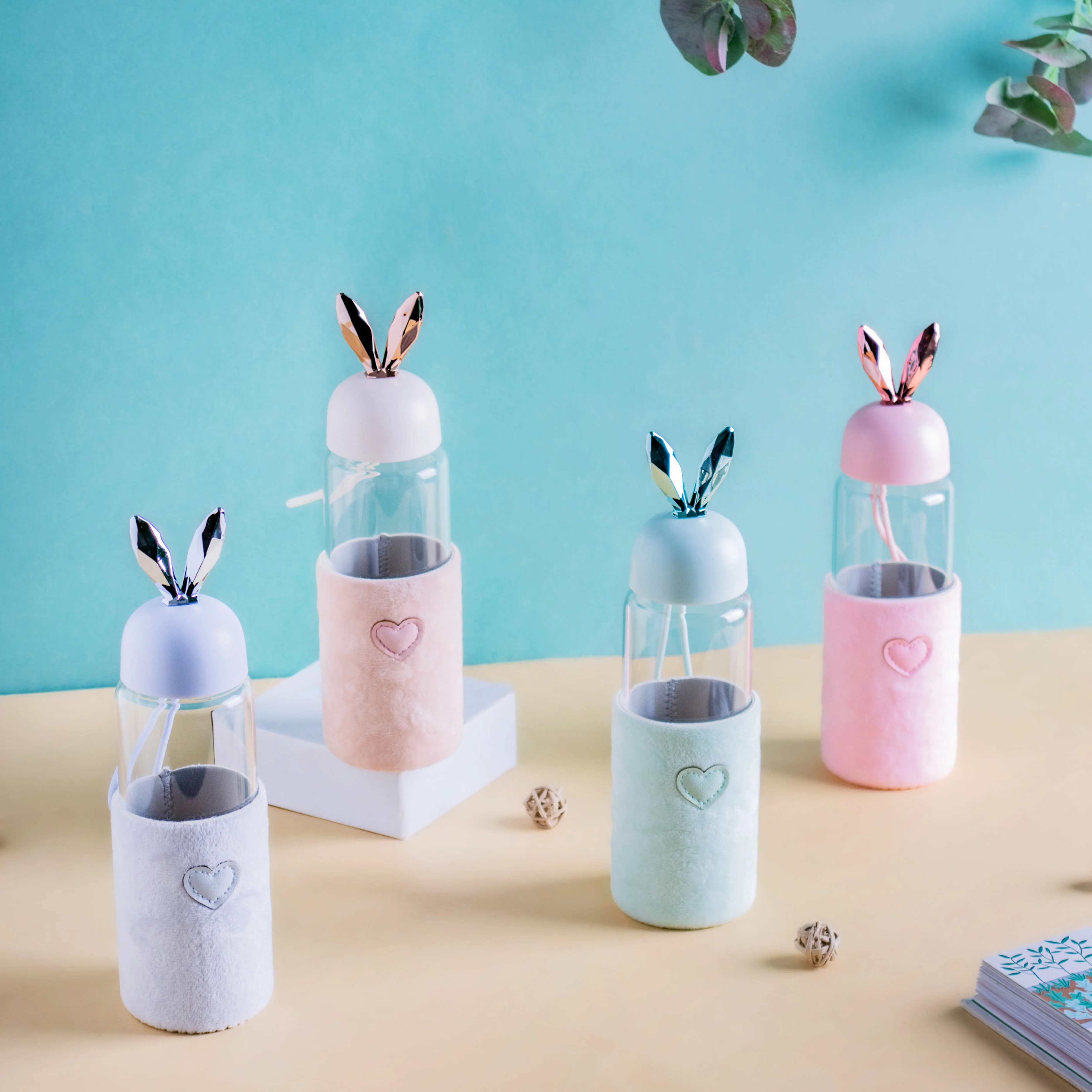 Bunny Ear Glass Bottle - Image 4