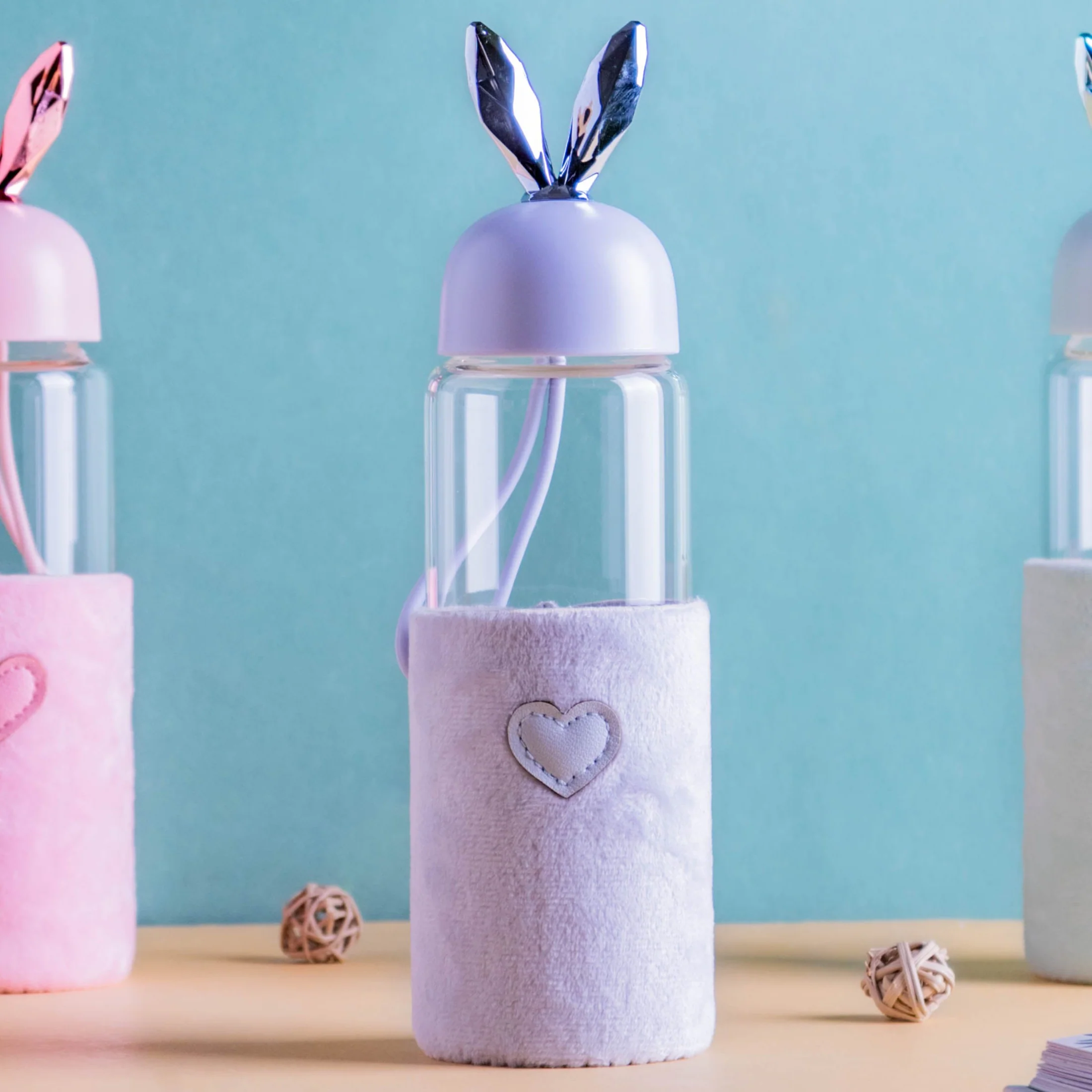 Bunny Ear Glass Bottle - Image 8